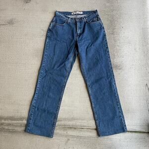 90s vintage HARLEY DAVIDSON medium wash midrise straight leg relaxed jeans 6